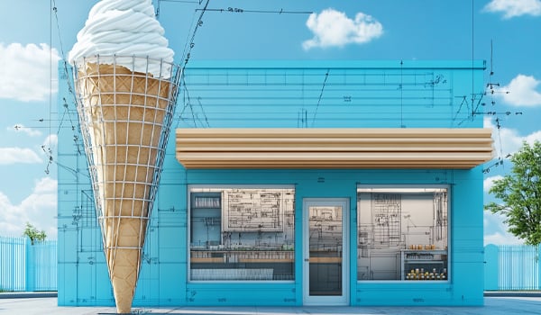 Ice Cream Shop Layout Design & Permitting