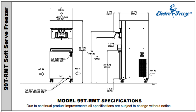 electro freeze 99t rmt
